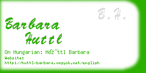 barbara huttl business card